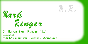 mark ringer business card